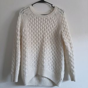 White Knit Sweater